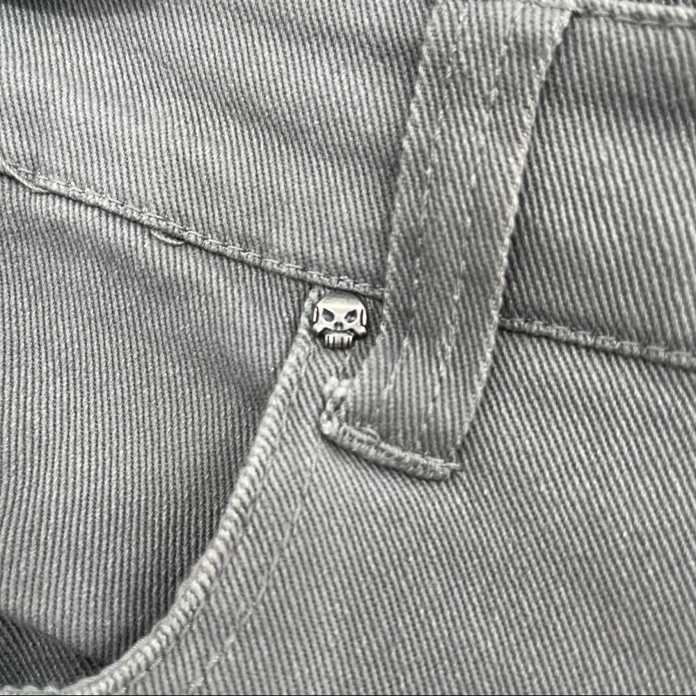 Tripp NYC Gray Low Rise Button Fly Skinny Jeans​ - Picture 6 of 13